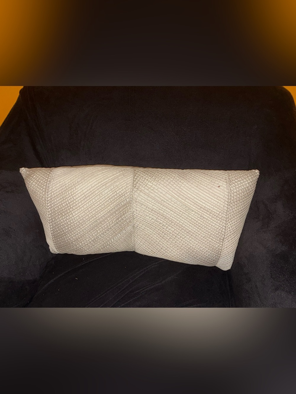 Cream Textured Decor Pillow